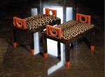 Gustave Miklos, pair of banquettes