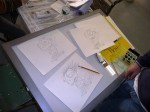 Ron is drawing his animation BY HAND!!!