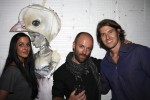 Herakut with one of the curators - Nicholas