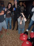 Audrey getting down and low just to grab a shot.
