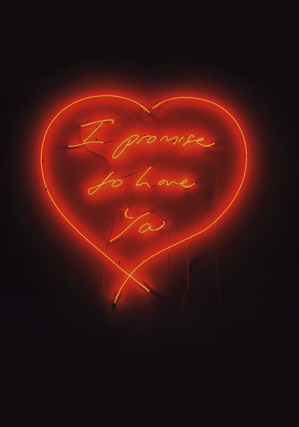 Lot 43 Tracey Emin I Promise To Love You 2007 Clear red neon