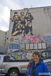 Martha Cooper at Wooster & Grand Mural of her collab with Shepard