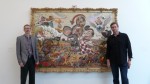 Todd Schorr with Nike CEO Mark Parker