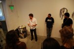 Viva La Revolucion Pedro Alonzo, David Ellis and Roberto Lange talk about Ellis and Lange's new, contained Kinetic Trash Sculpture.