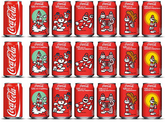 James Jarvis x Coca Cola 125 Year Anniversary Cans