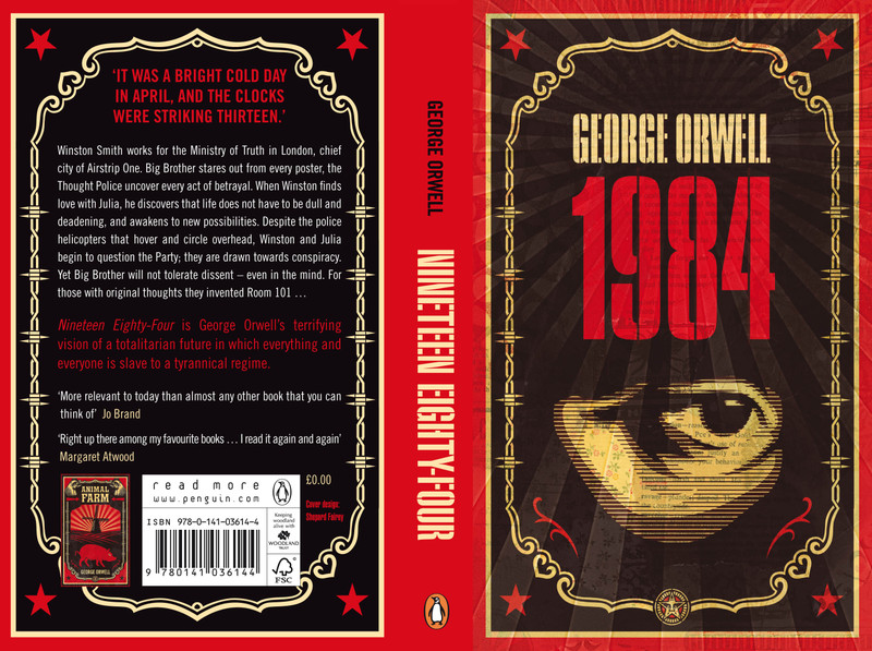  editions of George Orwell's dystopian classic 1984 several years back