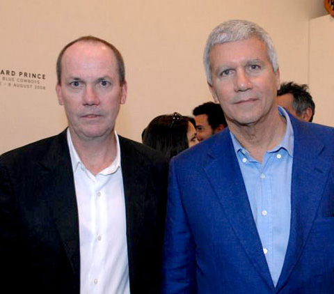 Richard Prince [left] and Larry Gagosian Photo by Umberto Pizzi, DAG Photogallery