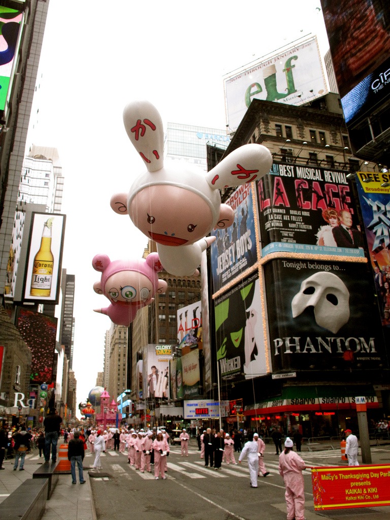 Takashi Murakami in costume (for the Macy's