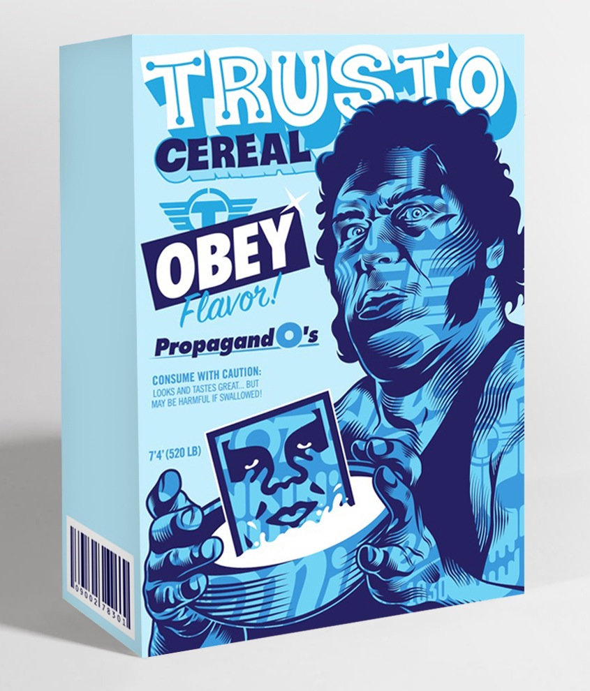 TrustoCorp Obey Fairey cereal AM 1