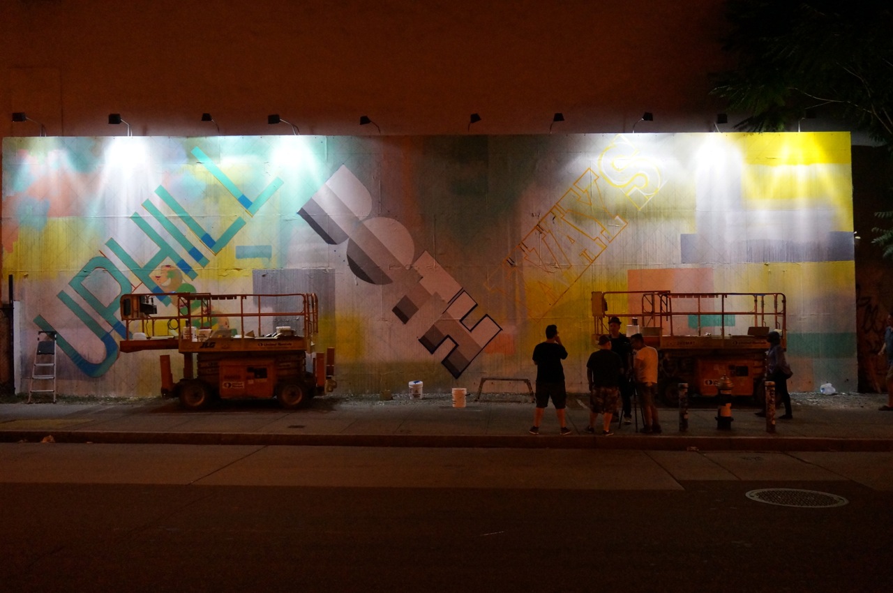 Revok Pose Bowery Houston Wall Mural creation AM 991