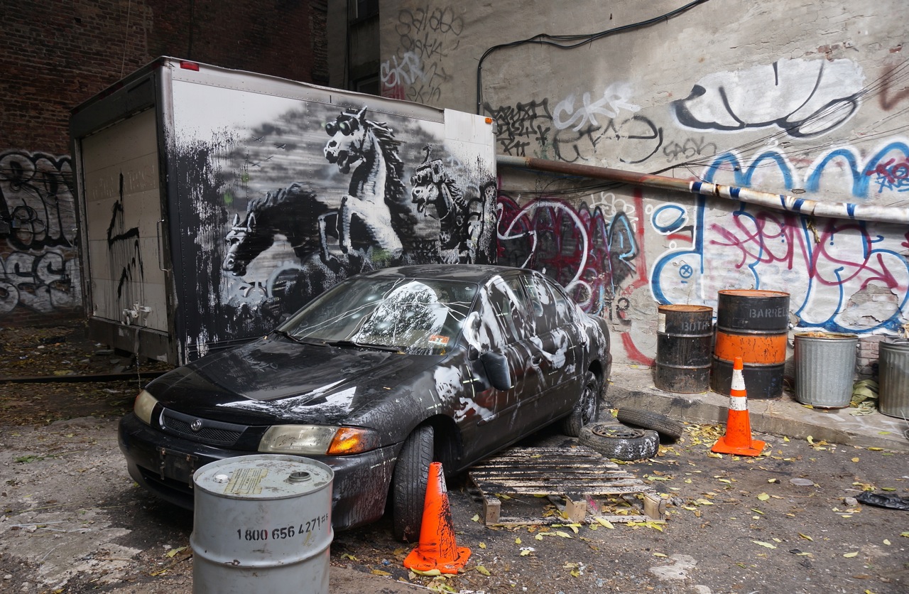 Banksy NYC Mural Crazy Horse AM 01