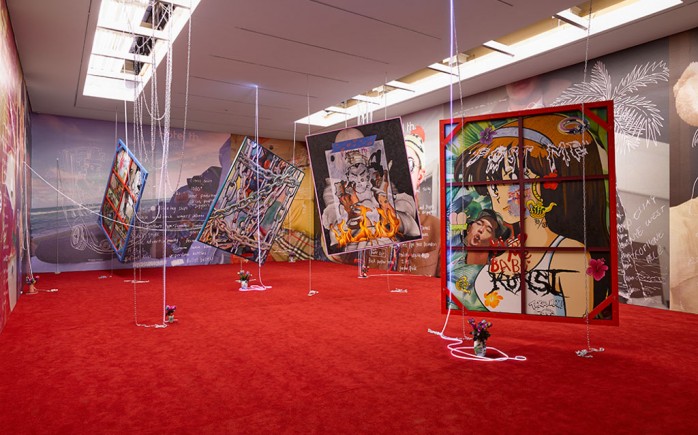 Parker Ito Maid in Heaven  En Plein Air in Hell (My Beautiful Dark and Twisted Cheeto Problem) Inside the White Cube White Cube Masons Yard 15 July - 27 September 2014 (high res) 1-2