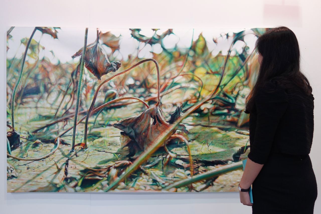 Huang Mingchun, 'The Dream of Ruined Lotus', 2015, Oil on canvas, 160 x 260 cm, Fish Art Center (Taiwan)