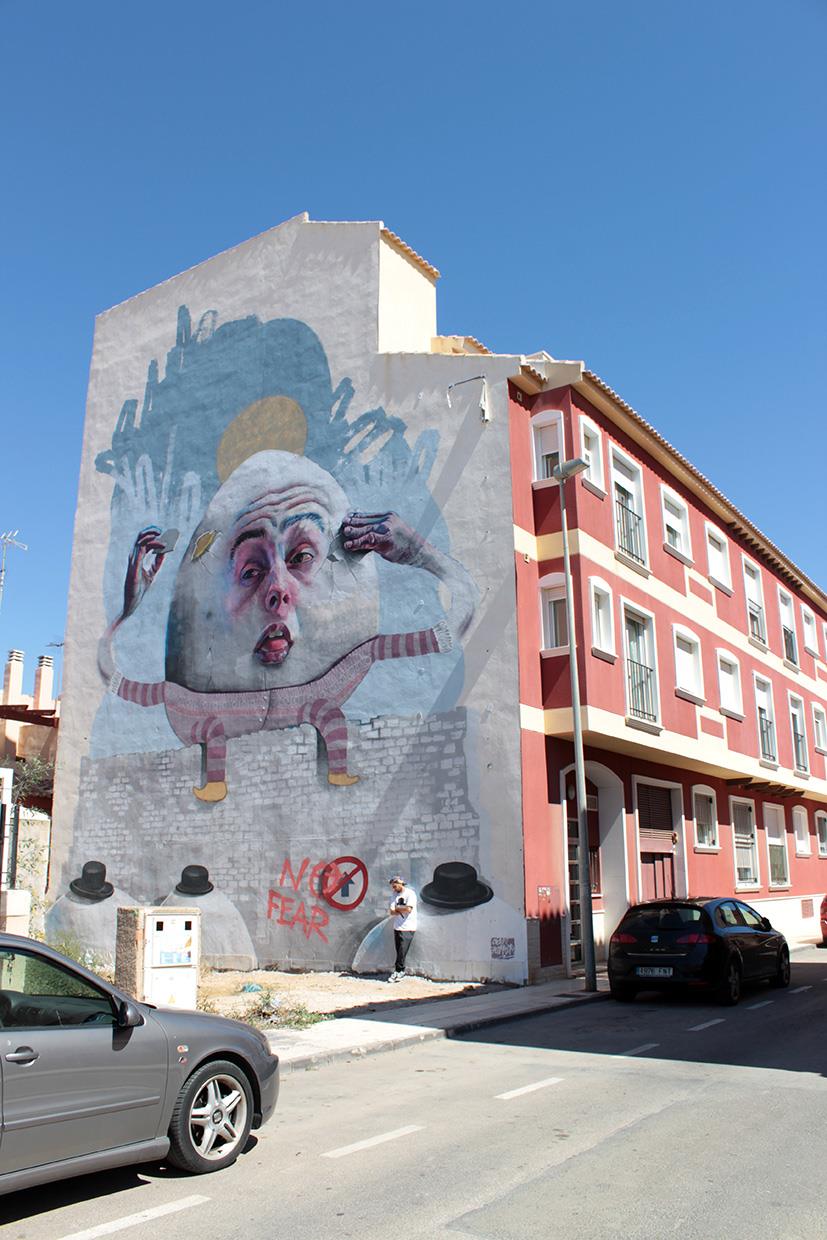 Freeuno in for Urban Art Festival of Mar Menor in Murcia, Spain.